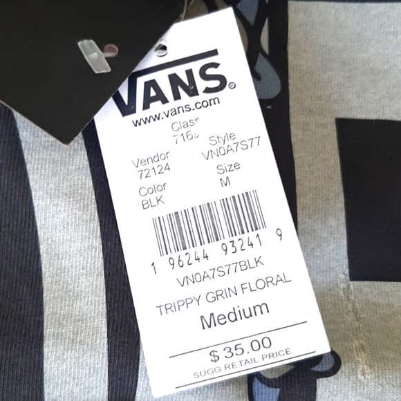 Vans Trippy Grin Floral Tee *NWT* - Picture 7 of 8